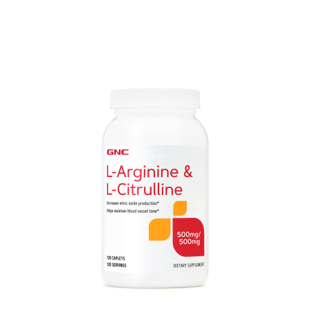 Afectiuni Frecvente - Gnc L-arginine & L-citrulline, L-arginina Si L-citrulina, 120 Tb