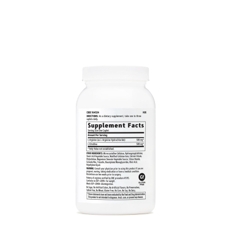 Gnc L-arginine & L-citrulline, L-arginina Si L-citrulina, 120 Tb [1]