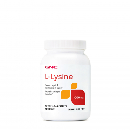 Sistem imunitar - Gnc L-lysine 1000 Mg, L-lizina, 90 Tb