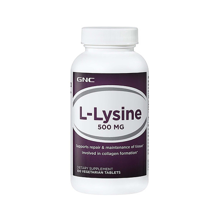 Afectiuni Frecvente - Gnc L-lysine 500 Mg, L-lizina, 100 Tb