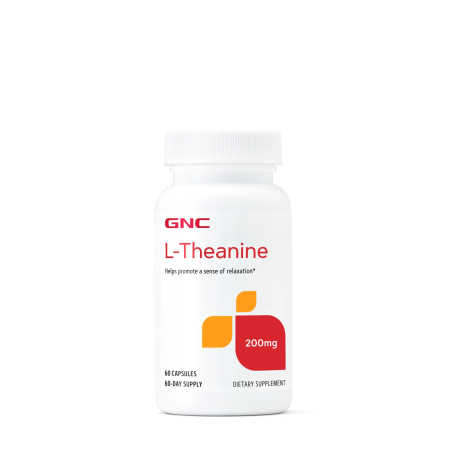 Suplimente alimentare - Gnc L-theanine 200mg, L-teanina, 60 Cps