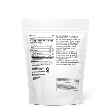 Gnc Magnesium 250 Mg, Magneziu, Cu Aroma Naturala De Capsuni Pentru Relaxare Musculara Si Sustinerea Sistemului Nervos, 60 Caramele  [1]