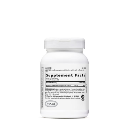 Gnc Magnesium Glycinate 200 Mg, Bisglicinat De Magneziu Pentru Relaxarea Musculara Si Sustinerea Sistemului Nervos, 120 Cps   [1]
