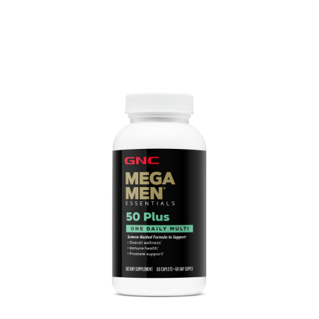 Suplimente alimentare - Gnc Mega Men 50 Plus One Daily, Complex De Multivitamine Pentru Barbati - Suport Pentru Ochi, Inima Si Creier, 60 Tb