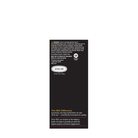 Gnc Mega Men 50 Plus One Daily, Complex De Multivitamine Pentru Barbati - Suport Pentru Ochi, Inima Si Creier, 60 Tb [2]