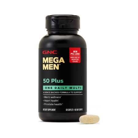 Afectiuni Frecvente - Gnc Mega Men 50 Plus One Daily, Complex De Multivitamine Pentru Barbati - Suport Pentru Ochi, Inima Si Creier, 60 Tb