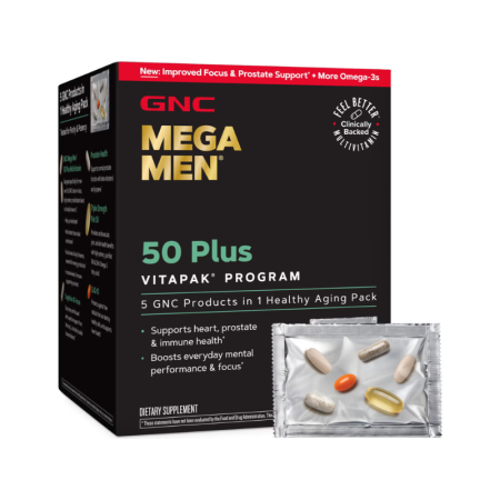 Afectiuni Frecvente - Gnc Mega Men 50 Plus Vitapak Program, Complex De Multivitamine Pentru Barbati 50 Plus, 30 Pachetele
