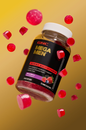 Gnc Mega Men Complex De Multivitamine Pentru Barbati Cu Aroma De Fructe De Padure, 120 Jeleuri [6]
