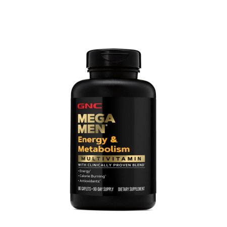 Suplimente alimentare - Gnc Mega Men Energy & Metabolism, Complex De Multivitamine Pentru Barbati, Energie Si Metabolism, 180 Tb