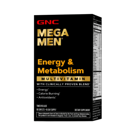 Afectiuni Frecvente - Gnc Mega Men Energy & Metabolism, Complex De Multivitamine Pentru Barbati, Energie Si Metabolism, 90 Tb