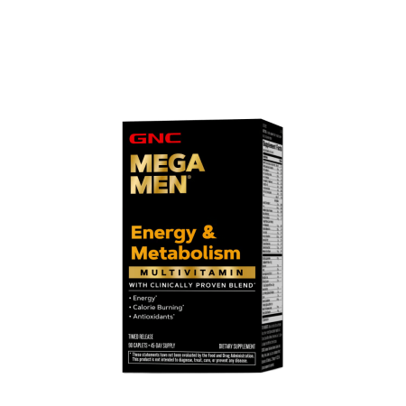 Suplimente alimentare - Gnc Mega Men Energy & Metabolism, Complex De Multivitamine Pentru Barbati, Energie Si Metabolism, 90 Tb