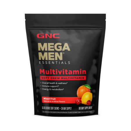 Afectiuni Frecvente - Gnc Mega Men Soft Chews, Complex De Multivitamine Pentru Barbati, Cu Gust De Fructe Asortate, 60 Caramele