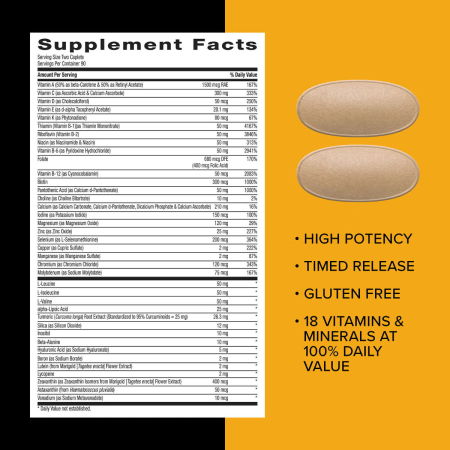 Gnc Mega Men Sport, Complex De Multivitamine Pentru Barbati, 180 Tb [2]