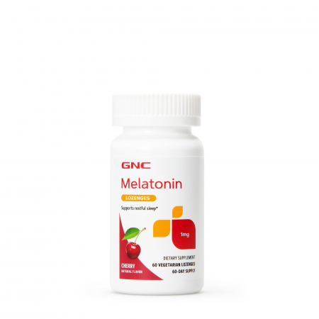 Capsule/comprimate/siropuri - Gnc Melatonin 1 Mg, Cu Aroma De Cirese, 60 Tb