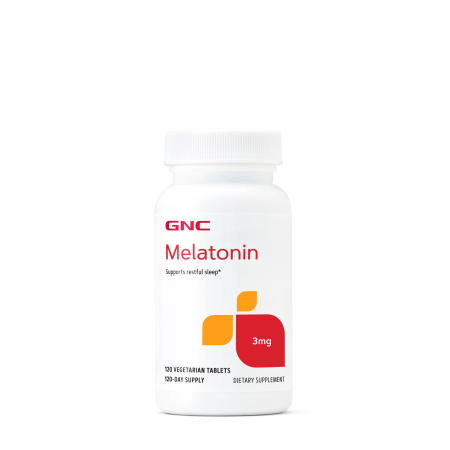 Suplimente alimentare - Gnc Melatonin 3 Mg, Melatonina Pentru Somn Odihnitor, 120 Tablete