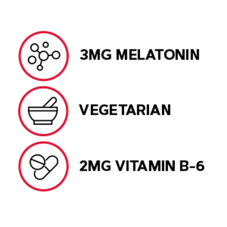 Gnc Melatonin 3 Mg, Melatonina Pentru Somn Odihnitor, 120 Tablete [3]