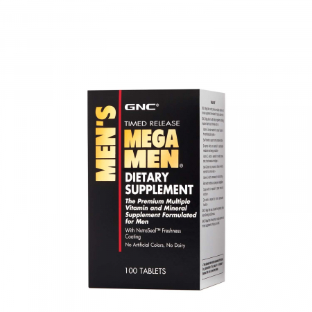 Capsule/comprimate/siropuri - Gnc Men's Mega Men, Complex De Multivitamine Pentru Barbati, 100 Tb