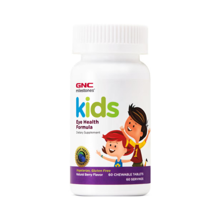 Afectiuni Frecvente - Gnc Milestones Kids Eye Health, Formula Pentru Copii, Suport Pentru Sanatatea Vizuala, Cu Gust Natural De Fructe De Padure, 60 Tb