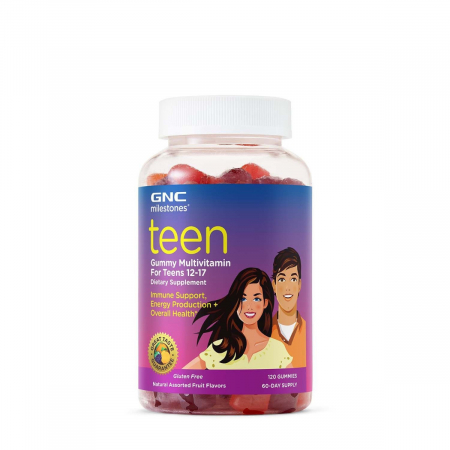 Sistem osteo-articular - Gnc Milestones Teen, Multivitamine Jeleuri Pentru Adolescenti 12-17 Ani, 120 Jeleuri