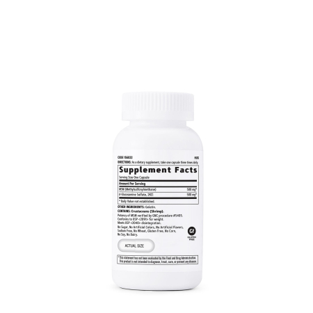 Gnc Msm/glucosamine, Msm Si Glucozamina 500 Mg, 90 Cps [1]