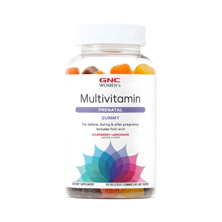 Afectiuni Frecvente - Gnc Multivitamin Prenatal Formula Gummy, Jeleuri Delicioase Cu Aroma Naturala De Limonada Cu Zmeura, 90 Jeleuri