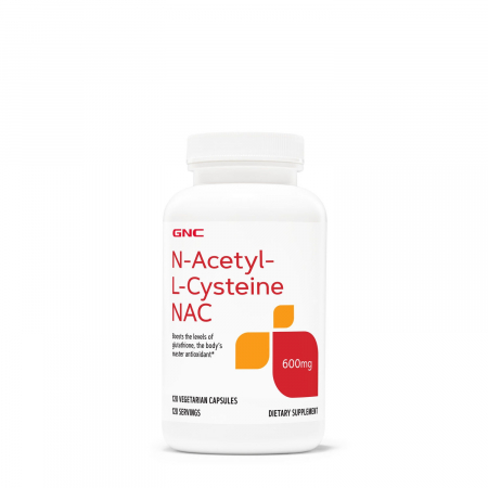 Capsule/comprimate/siropuri - Gnc N-acetyl-l-cysteine Nac 600 Mg, 120 Cps