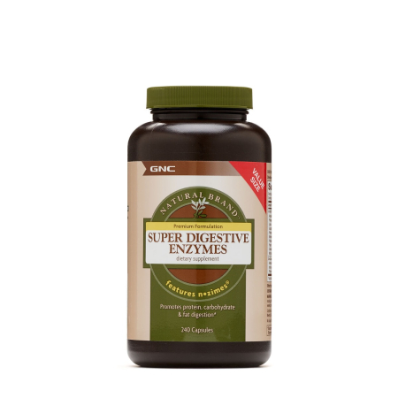 Suplimente alimentare -  Gnc Natural Brand Super Digestive Enzymes, Enzime Digestive, 240 Cps