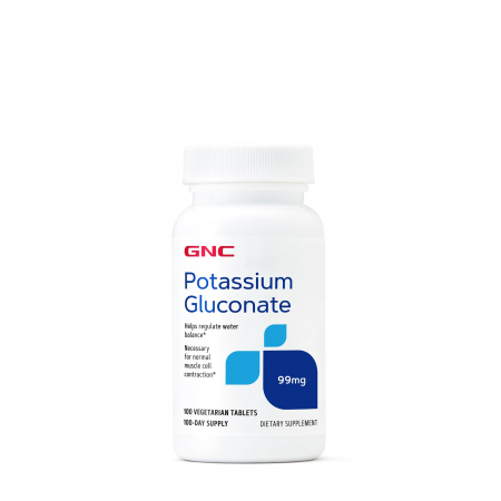 Capsule/comprimate/siropuri - Gnc Potassium Gluconate 99 Mg, Gluconat De Potasiu, 100 Tb