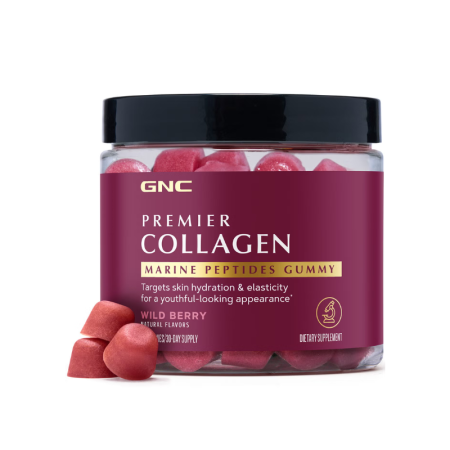 Afectiuni Frecvente - Gnc Premier Collagen Marine Peptides Gummy, Supliment Cu Peptide Marine Pentru Piele Si Par, Cu Aroma De Fructe De Padure Salbatice, 90 Jeleuri