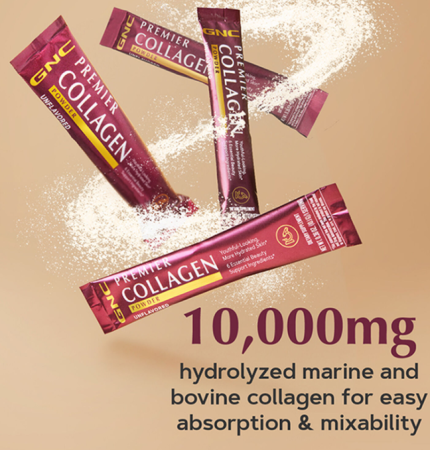 Gnc Premier Collagen Powder, Formula Premium De Peptide De Colagen Hidrolizat Fara Aroma, 1 Plic, 10.01 G [4]