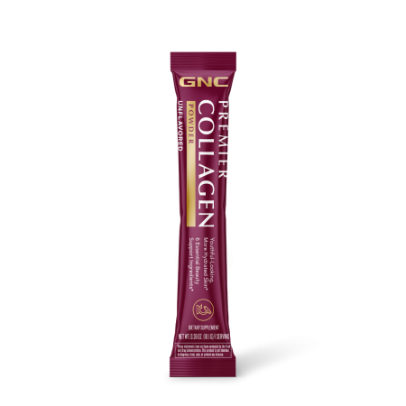 Suplimente alimentare - Gnc Premier Collagen Powder, Formula Premium De Peptide De Colagen Hidrolizat Fara Aroma, 1 Plic, 10.01 G