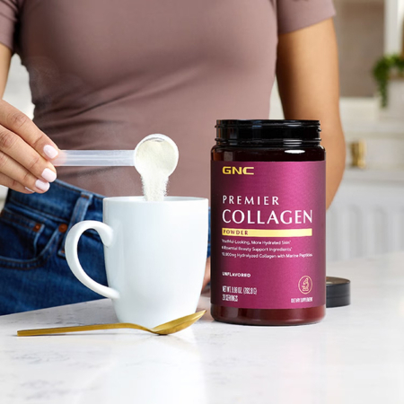 Gnc Premier Collagen Powder, Formula Premium De Peptide De Colagen Hidrolizat Fara Aroma, 282.8 G [9]