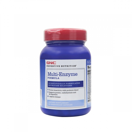 Sistem digestiv - GNC Preventive Nutrition® Multi-Enzyme, Formula Enzime Digestive, 90 cps