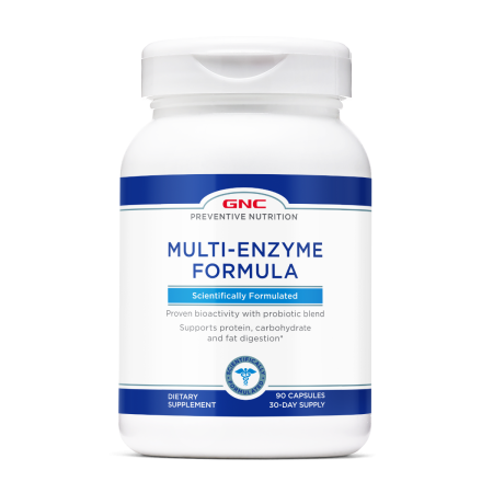 Afectiuni Frecvente - Gnc Preventive Nutrition Multi-enzyme, Formula Enzime Digestive, 90 Cps