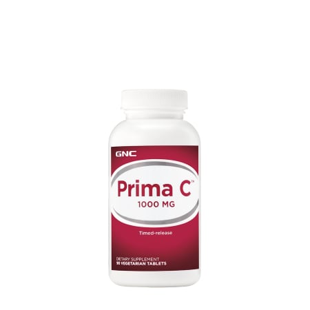 Suplimente alimentare - Gnc Prima C 1000 Mg, Vitamina C Liposolubila Si Hidrosolubila Cu Bioflavonoide Si Eliberare Prelungita, 90 Tb