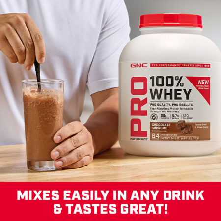 Gnc Pro Performance 100% Whey, Proteina Din Zer Cu Aroma De Biscuiti Si Frisca, Testata Antidoping, 2201 G [6]