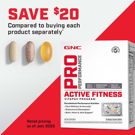 Gnc Pro Performance Active Fitness Vitapak Program, Program Vitapak Pentru Persoane Active, 30 Pachetele [9]