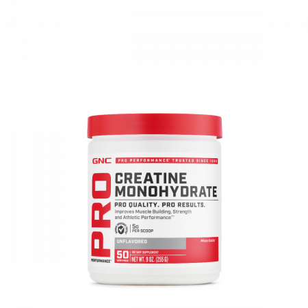 Capsule/comprimate/siropuri - Gnc Pro Performance Creatine Monohydrate, Creatina Monohidrata Fara Aroma, 255 G