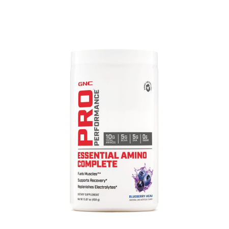 Suplimente alimentare - Gnc Pro Performance Essential Amino Complete, Aminoacizi, Cu Aroma De Afine, 450 G