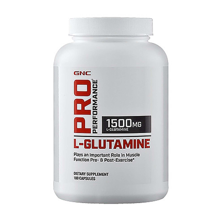 Suplimente alimentare - Gnc Pro Performance L-glutamine 1500 Mg, Glutamina, 180 Cps