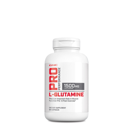 Suplimente alimentare - Gnc Pro Performance L-glutamine 1500 Mg, Glutamina, 90 Cps