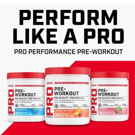 Gnc Pro Performance Pre-workout - Tropical Fruit Punch Flavor, Pre-workout, Cu Aroma De Punch De Fructe Tropicale, 339g [2]