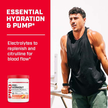 Gnc Pro Performance Pre-workout - Tropical Fruit Punch Flavor, Pre-workout, Cu Aroma De Punch De Fructe Tropicale, 339g [5]