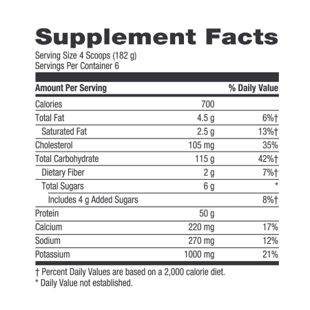 Gnc Pro Performance Weight Gainer, Formula Proteica Pentru Crestere In Greutate, Cu Aroma De Ciocolata, Testata Antidoping, 1134 G [4]