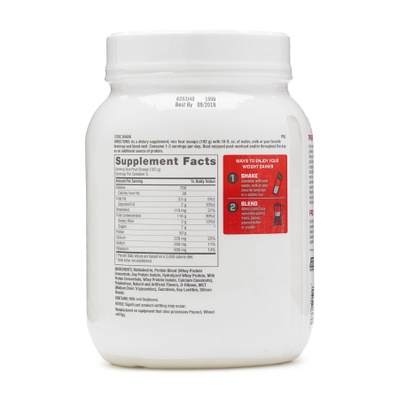 Gnc Pro Performance Weight Gainer, Formula Proteica Pentru Crestere In Greutate, Cu Aroma De Vanilie, Testata Antidoping, 1134 G [1]
