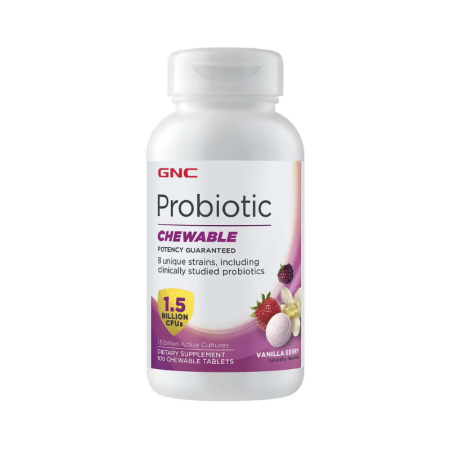 Afectiuni Frecvente - Gnc Probiotic Chewable - 1.5 Billion Cfus, Probiotic, 100 Tb