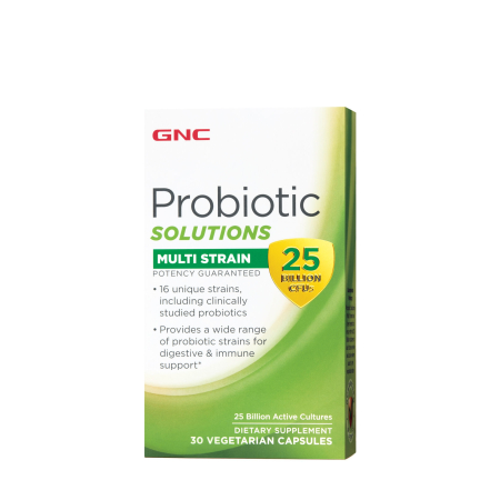 Afectiuni Frecvente - Gnc Probiotic Solutions Multi Strain 25 Billion Cfus, Probiotic Lab4 Studiat Clinic, 25 Miliarde Ufc Culturi Vii Cu Tulpini Multiple, 30 Cps