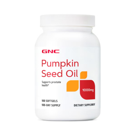 Afectiuni Frecvente - Gnc Pumpkin Seed Oil 1000 Mg, Ulei Din Seminte De Dovleac, 100 Cps