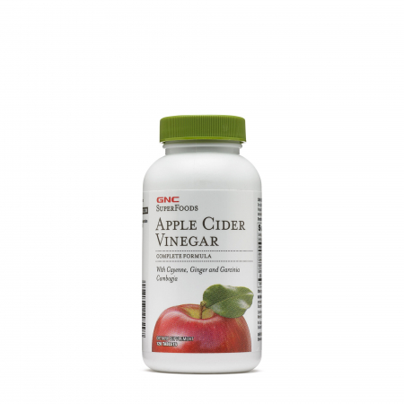Capsule/comprimate/siropuri - Gnc Superfoods Apple Cider Vinegar, Otet Din Cidru De Mere, 120 Tb