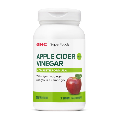Afectiuni Frecvente - Gnc Superfoods Apple Cider Vinegar, Otet Din Cidru De Mere, Detox, Apetit Si Slabire, 120 Tb